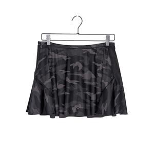 Athleta Match Point Skort Black Camo Tennis Skirt Small Sporty Chic Athleisure